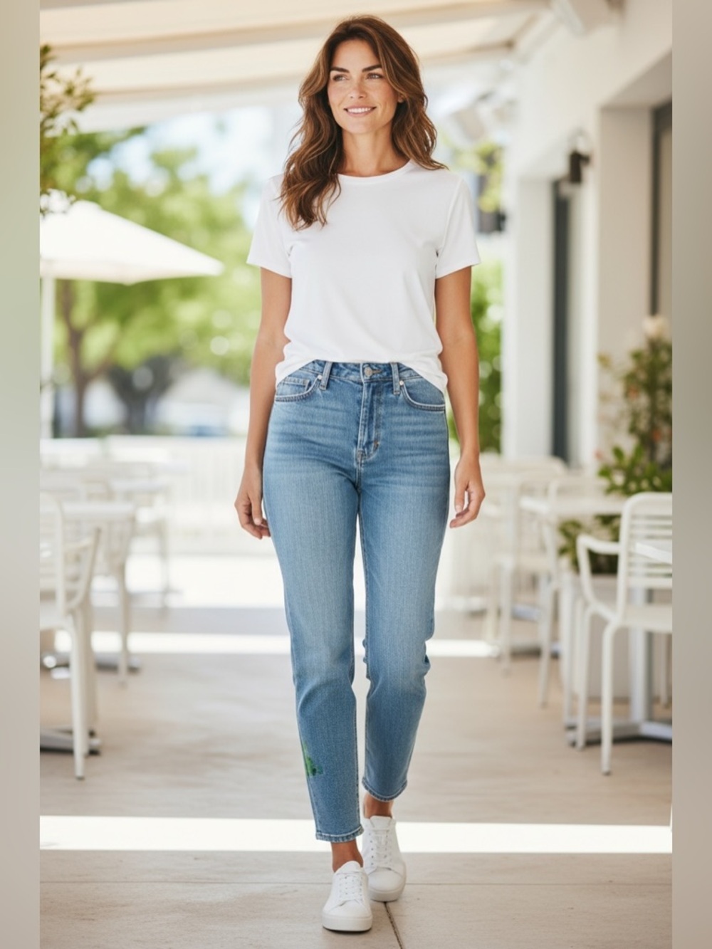 Jag Jeans Women's Carter Girlfriend Straight Leg Denim